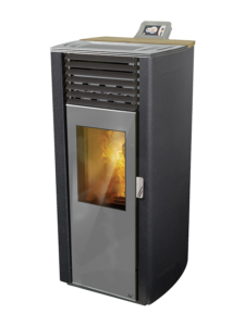 poêle à granulés de 6kW AW5 anthracite de profil
